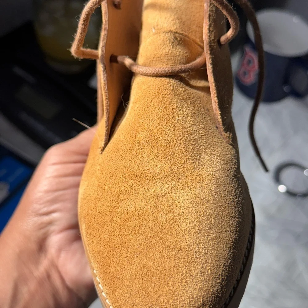 Madewell Suede Lace-Up Boots Women’s 6M – Camel Brown